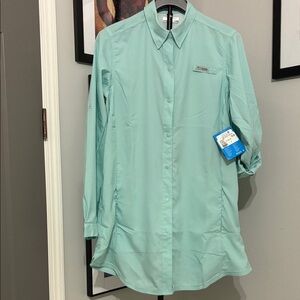 Columbia Women’s Teal Button Down Dress